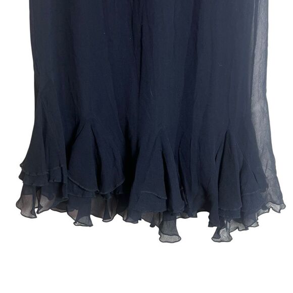 Ella Moss 100% silk black dress size small - Picture 4 of 7